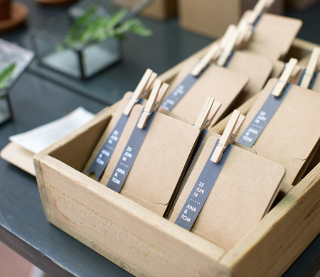 Seed boxes for wedding favours and guest gifts