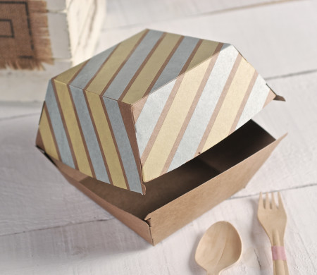 Scatola Hamburger Decorata | Packaging Creativo | SelfPackaging
