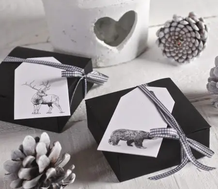 Schwarze Geschenkbox...