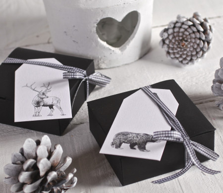 Scatola Regalo con Nastro ed Etichette | Packaging Premium