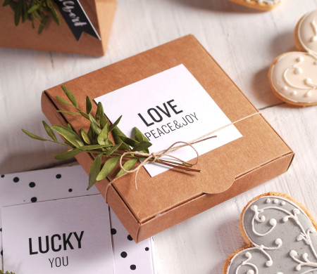 Boîte Décorée pour Invitations