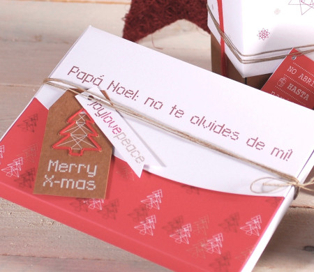 Photo Box with Christmas Print 