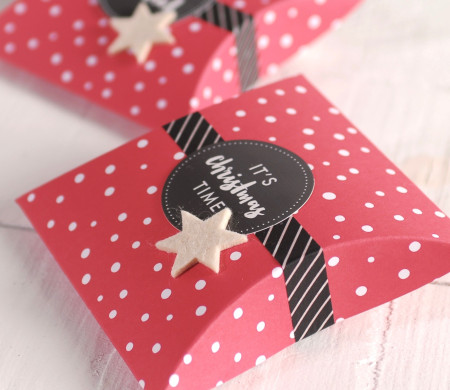 Caja con Topos para Regalos | Packaging Navidad | SelfPackaging