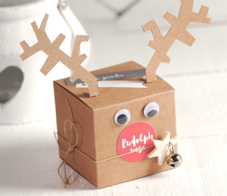 Scatola di Rudolph per Natale Scatola di Rudolph per Natale