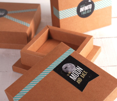 Boîte kraft pour petits cadeaux spéciaux