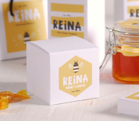 Square box with logo