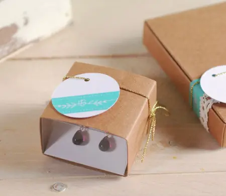 Earring box with...