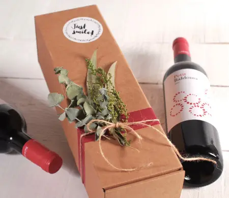 Caja de envíos para botellas
