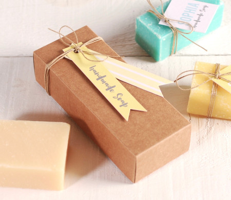 Boîte pour savons artisanaux | Packaging kraft