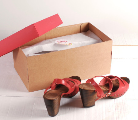 Decorated shoebox