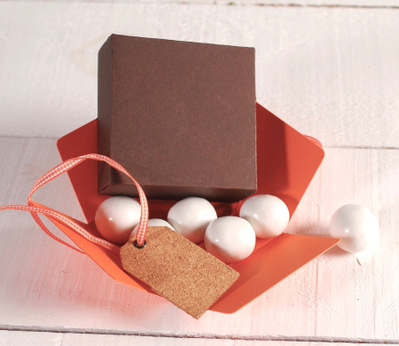 Cute Box with Cork Tag