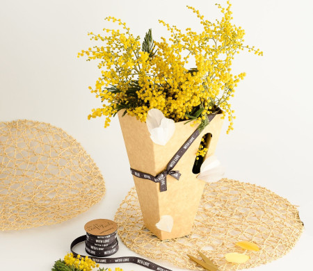Boîte pour bouquets de fleurs plus