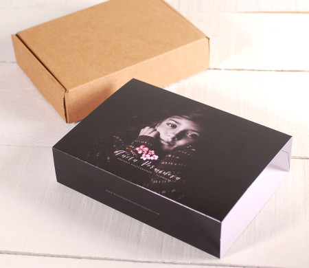 Box with a sleeve, customisable with photos Box with a sleeve, customisable with photos