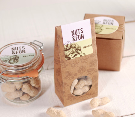 Snack box with a print