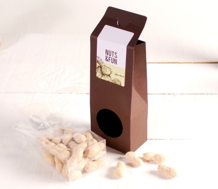Snackbox mit Fenster | Verpackung für Nüsse