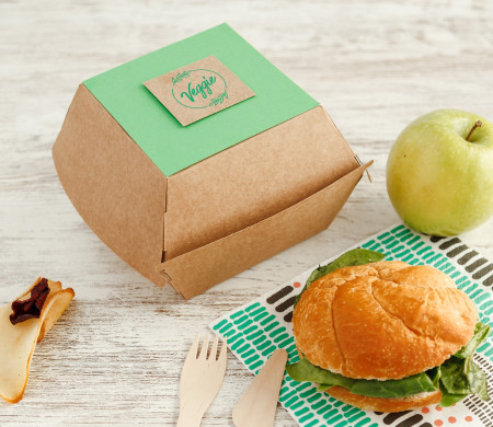 Caja take away para hamburguesas Caja take away para hamburguesas