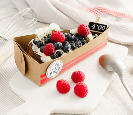 Cake slice box | Bakery takeaway packaging