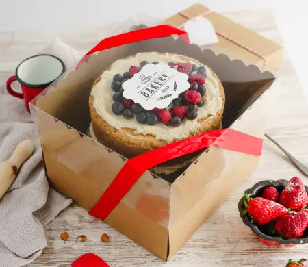 Box for cakes with a...