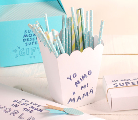 Caja de palomitas decorada