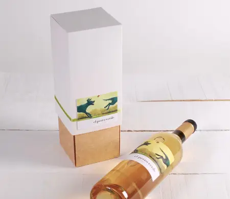 Decoración caja de vino con...