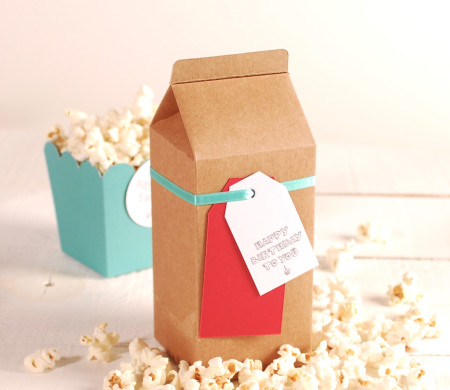 Decorated milk carton box