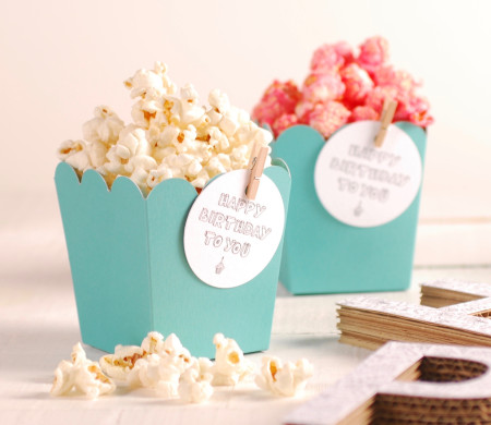 Popcorn box decoration with...