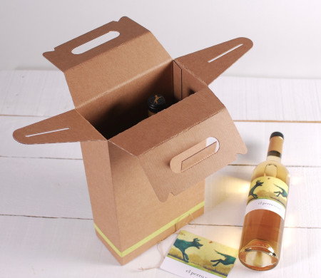 2er-Pack für Wein mit Dekoration