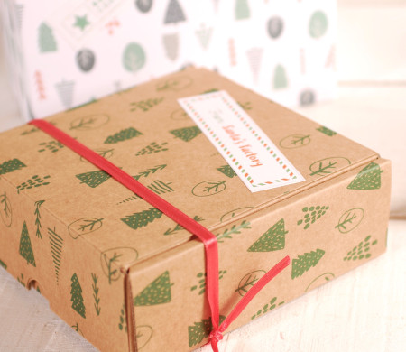Decorated Christmas box