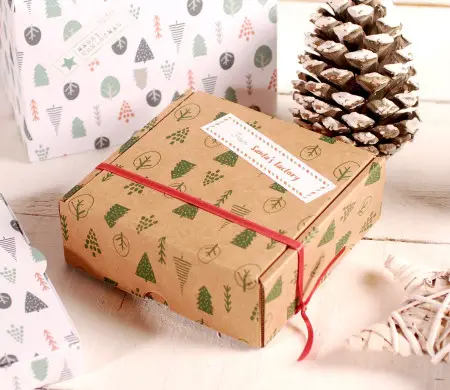 Decoración caja de navidad