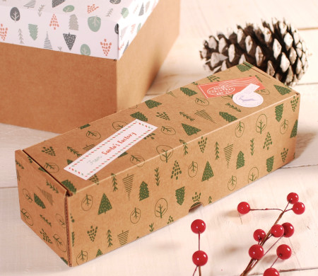 Décoration Boîte Allongée de Noël | SelfPackaging