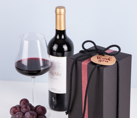 Boîte pour bouteille de vin premium
