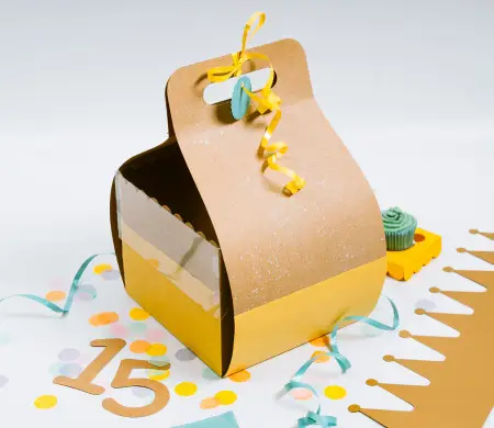 Caja para tarta de cumpleaños
