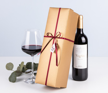caja de vino dorada caja de vino dorada