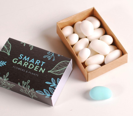 Schwarze Schachtel Mit Blumenaufdruck | SelfPackaging