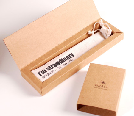 Caja de cartón para pajitas reutilizables Caja de cartón para pajitas reutilizables