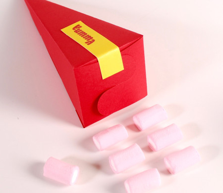 Cone-shaped box with sweets