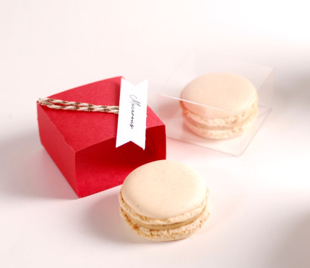 scatola decorata singola per macaron scatola decorata singola per macaron