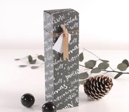 Boîte à vin individuelle de Noël