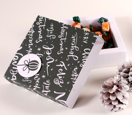 Caja para bombones de Navidad Caja para bombones de Navidad