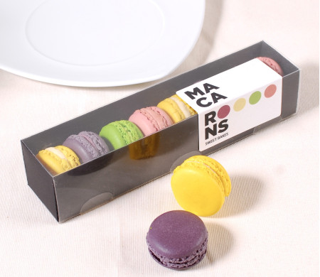 Boîte longue pour macarons.