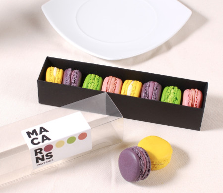 Boîte longue pour macarons.