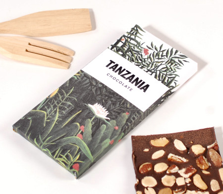 Chocolate bar box with print