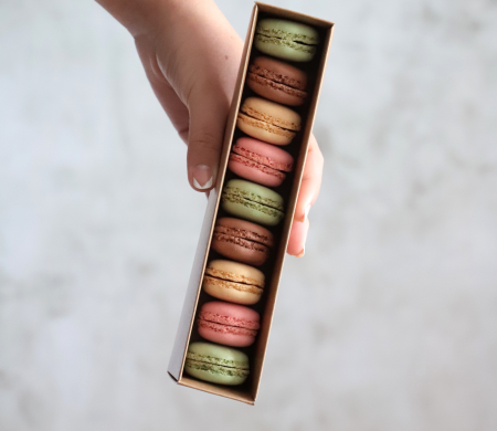 Boîte en carton pour les assortiments de macarons Boîte en carton pour les assortiments de macarons