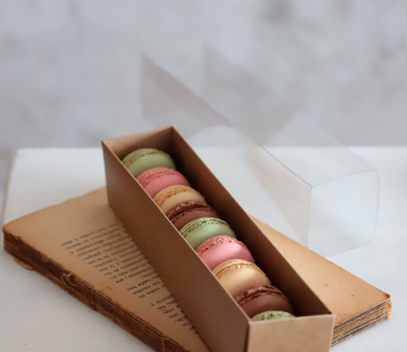 Caja de cartón para surtidos de macarons Caja de cartón para surtidos de macarons
