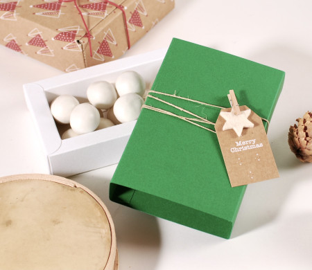 Cardboard box for Christmas chocolates Cardboard box for Christmas chocolates