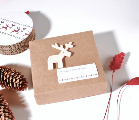 Square Box With Lid And Base For Chri... - SelfPackaging