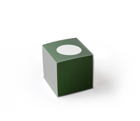Caja de Cartón para Pequeños Regalos en Forma de Cubo