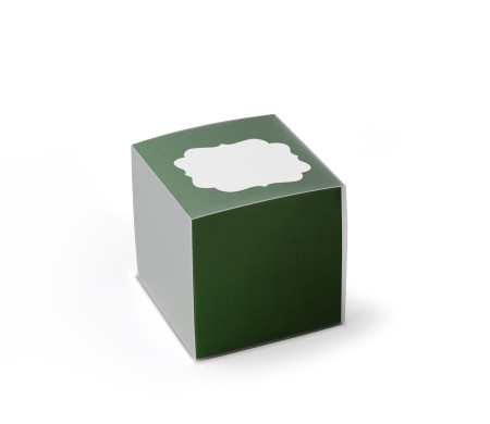 Caja de Cartón para Pequeños Regalos en Forma de Cubo