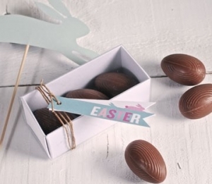 Rectangular boxes for chocolat eggs