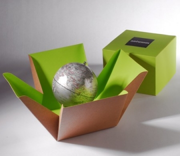 Green bicolour gift box